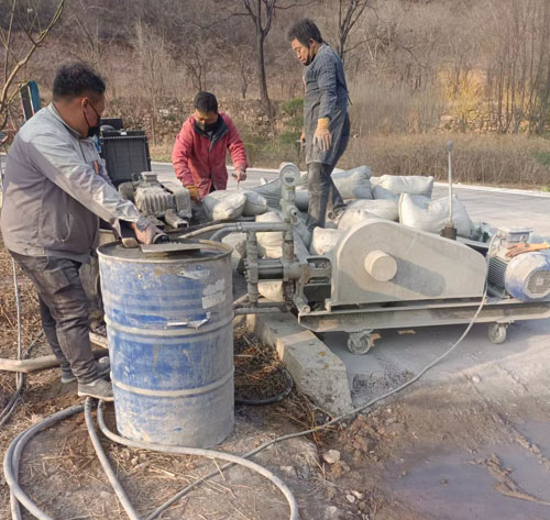 惠水路面下沉注浆